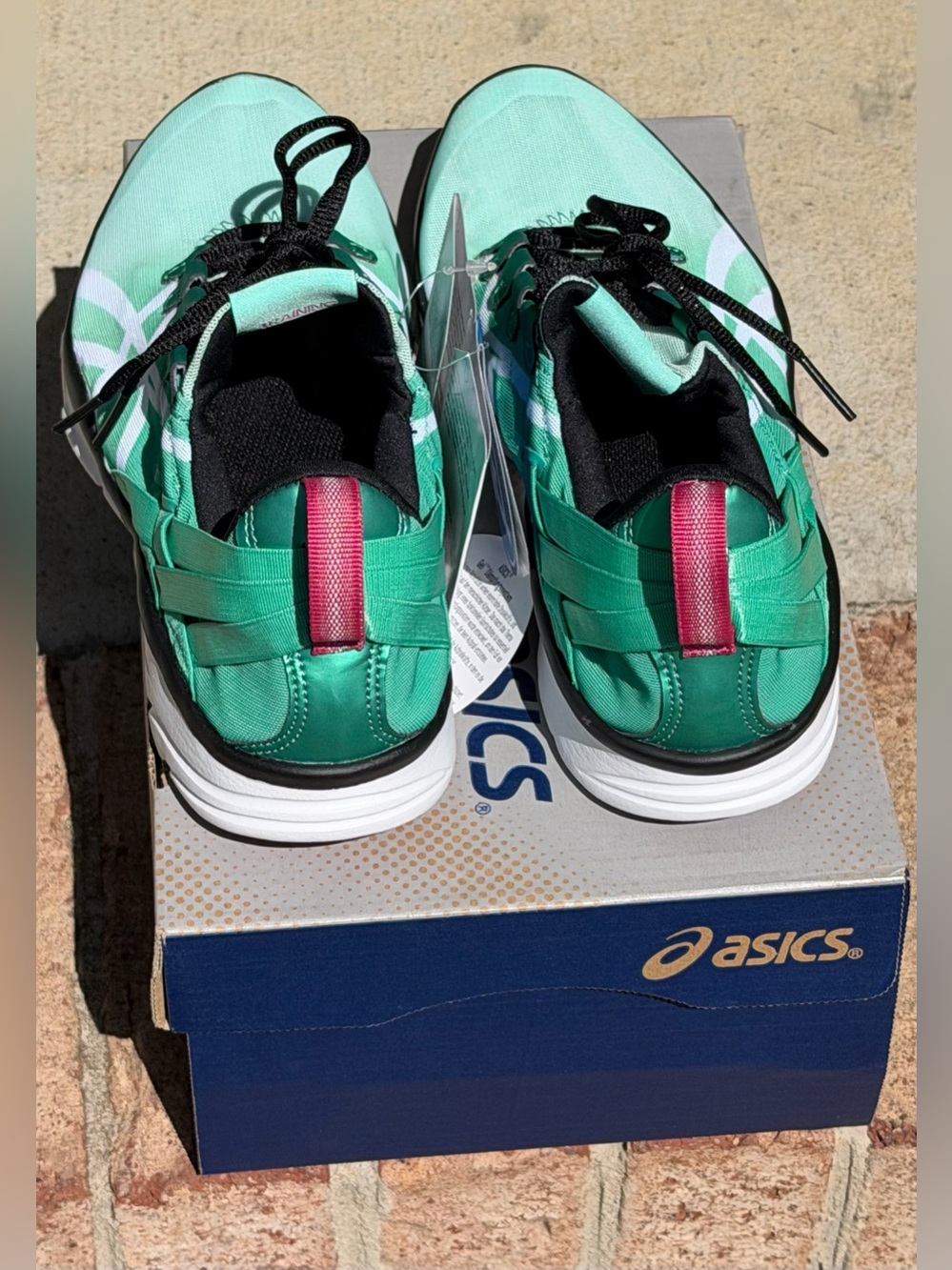New ASICS Gel-Fit Sana Training Shoes in Mint/White/Black Size 7 - Picture 4 of 9